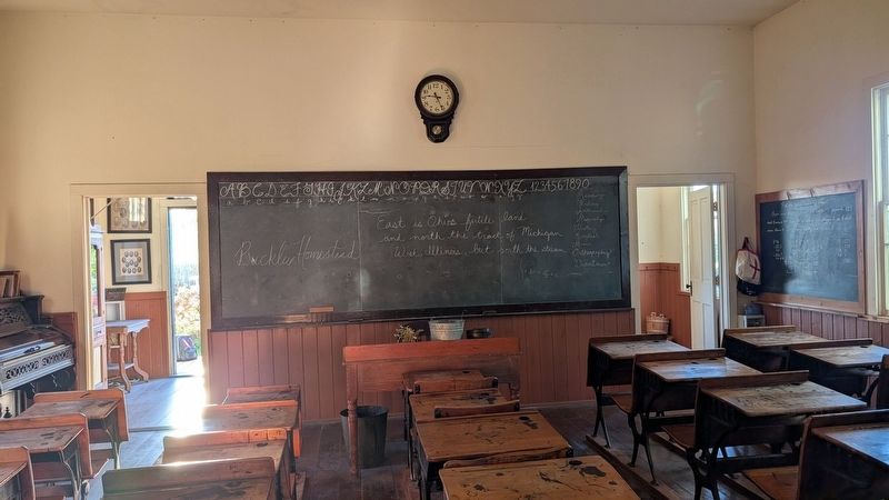 Interior of the Schoolhouse. Click for full size. Interior of the Schoolhouse image. Click for full size.