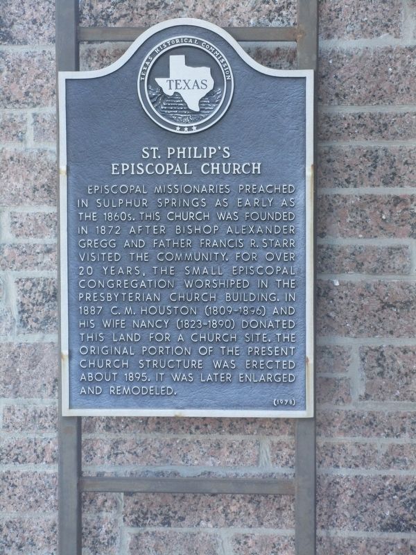 St. Philip's Episcopal Church Marker image. Click for full size.