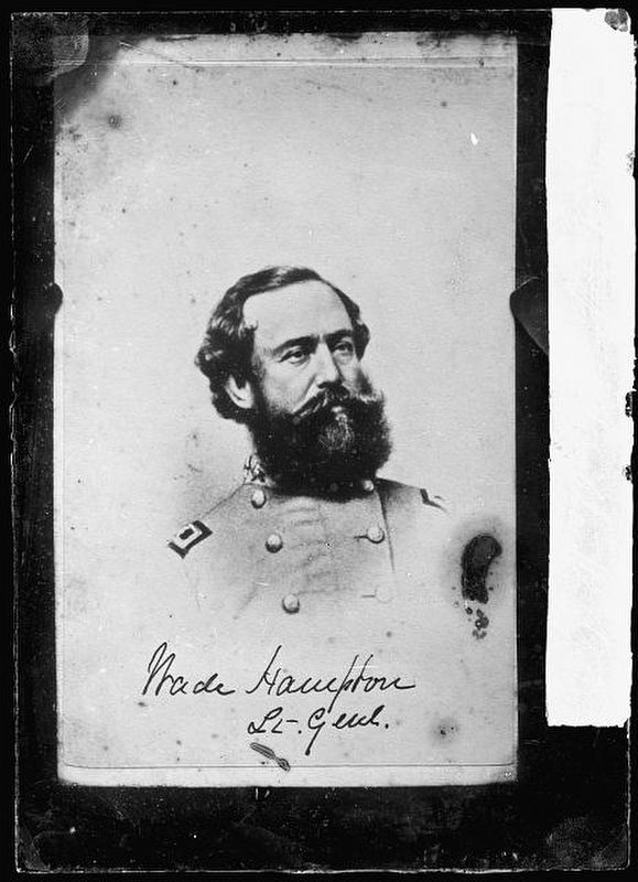 Confederate Gen. Wade Hampton. Click for full size. Confederate Gen. Wade Hampton image. Click for full size.