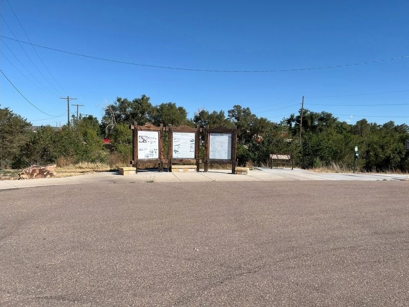 Railroads Built this Town Marker. Click for full size. Railroads Built this Town Marker image. Click for full size.