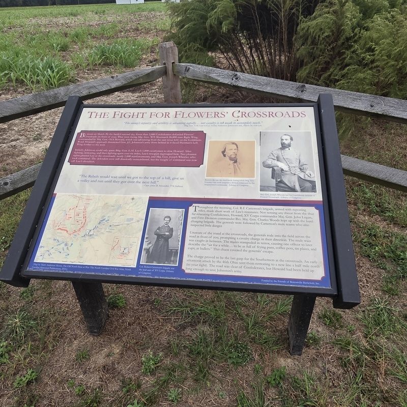 The Fight for Flowers' Crossroads Marker image. Click for full size.