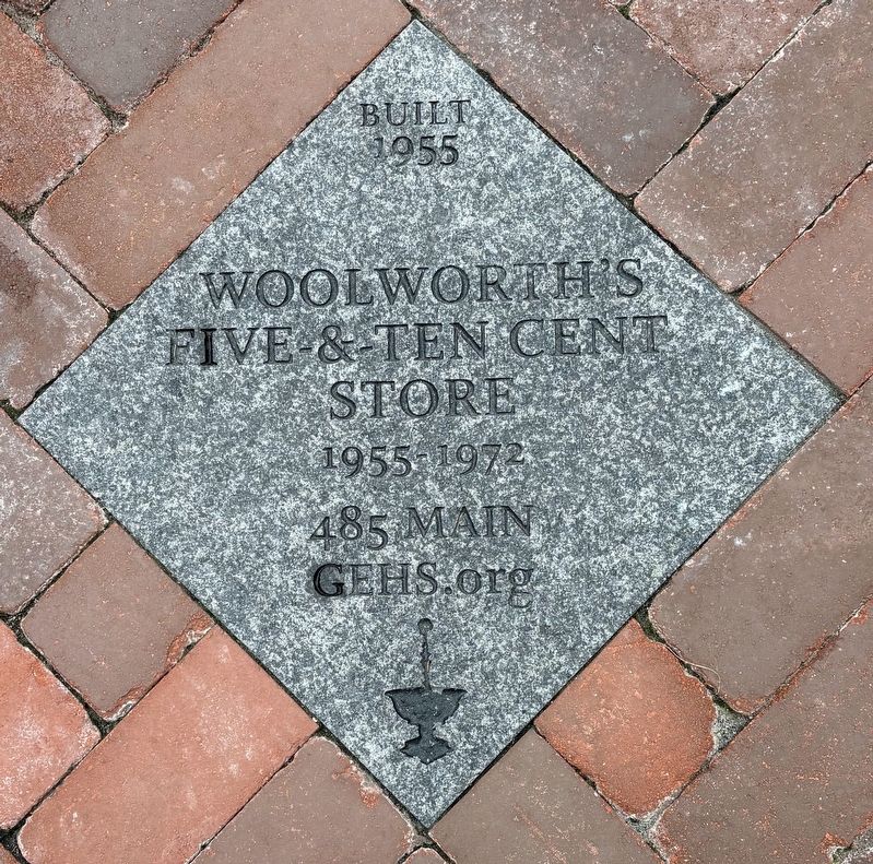 Woolworth's Five-&-Ten Cent Store Marker. Click for full size. Woolworth's Five-&-Ten Cent Store Marker image. Click for full size.
