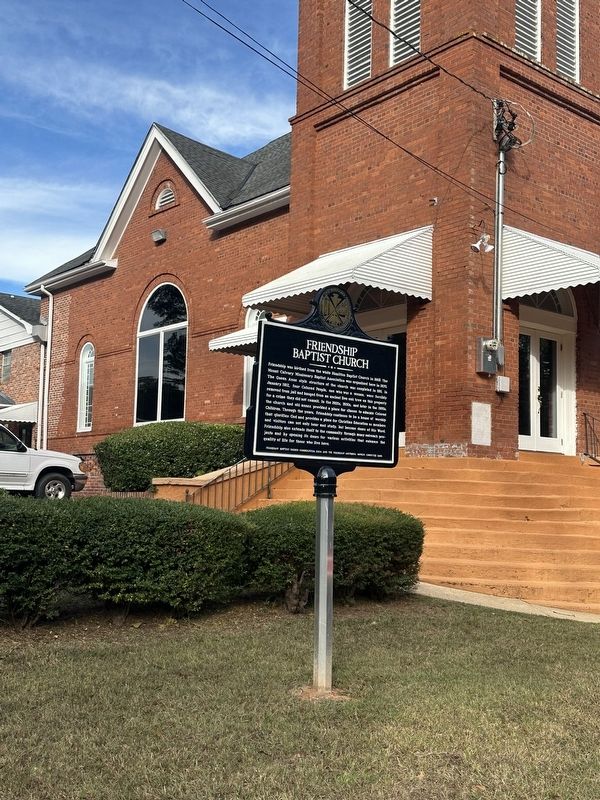 Friendship Baptist Church Marker image. Click for full size.