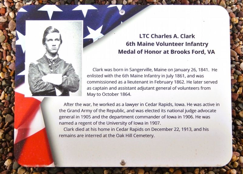 LTC Charles A. Clark Marker. Click for full size. LTC Charles A. Clark Marker image. Click for full size.
