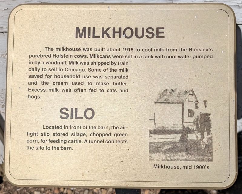 Milkhouse / Silo Marker. Click for full size. Milkhouse / Silo Marker image. Click for full size.