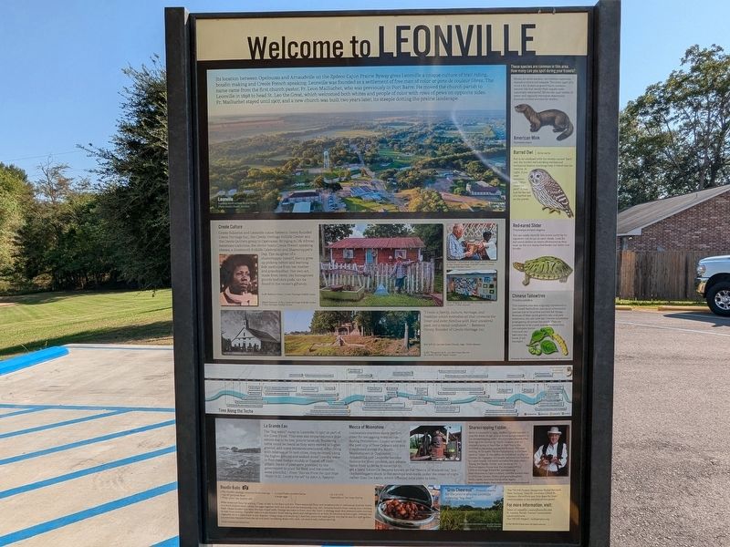 Welcome to Leonville Marker image. Click for full size.