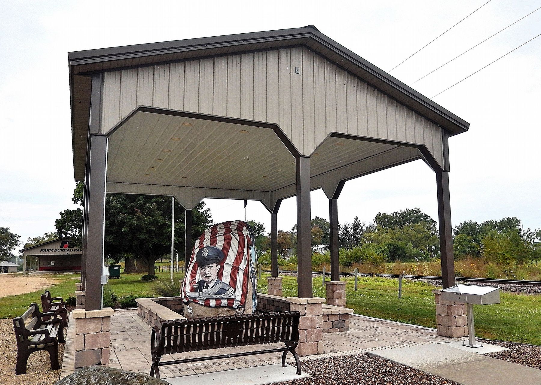Linn County Freedom Rock & Shelter (<i>north side</i>). Click for full size. Linn County Freedom Rock & Shelter (<i>north side</i>) image. Click for full size.