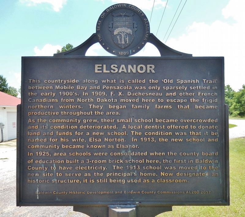 Elsanor Marker (<i>west side</i>) image. Click for full size.
