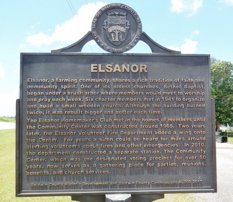 Elsanor Marker (<i>east side</i>) image. Click for full size.
