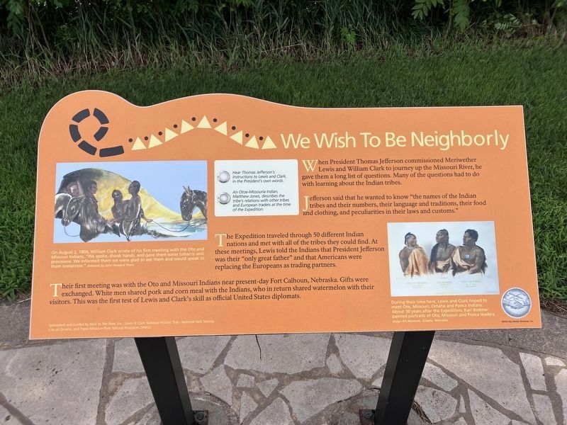We Wish To Be Neighborly Marker image. Click for full size.