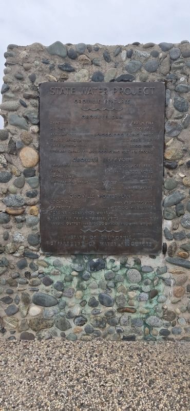 Oroville Dam Marker image. Click for full size.