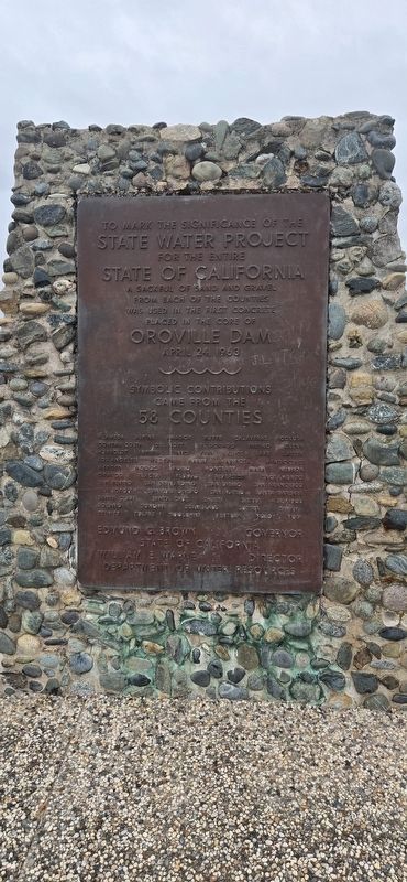 Oroville Dam Marker image. Click for full size.
