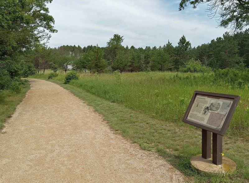 Learning About The Past Marker on the Main Street Trail in Crow Wing State Park image. Click for full size.