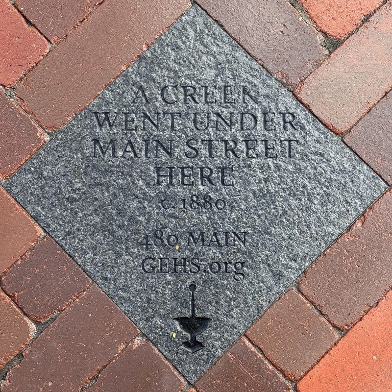 A Creek Went Under Main Street Here Marker image. Click for full size.