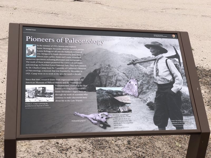 Pioneers of Paleontology Marker. Click for full size. Pioneers of Paleontology Marker image. Click for full size.