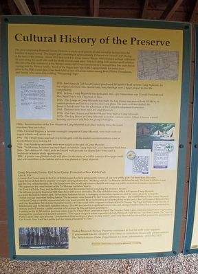 Myeerah Nature Preserve Marker — left panel. Click for full size. Myeerah Nature Preserve Marker — left panel image. Click for full size.