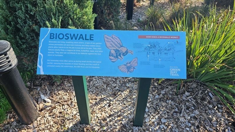 Bioswale Marker. Click for full size. Bioswale Marker image. Click for full size.