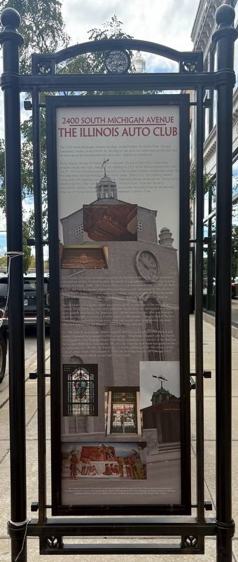 The Illinois Auto Club Marker image. Click for full size.