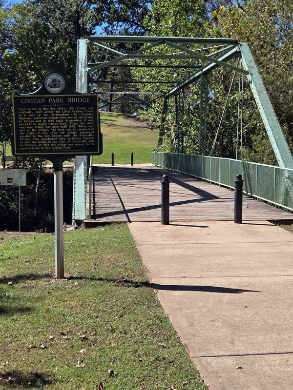 Civitan Park Bridge Marker image. Click for full size.