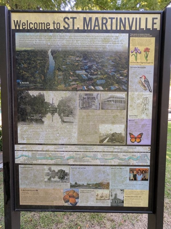 Welcome to St. Martinville Marker. Click for full size. Welcome to St. Martinville Marker image. Click for full size.
