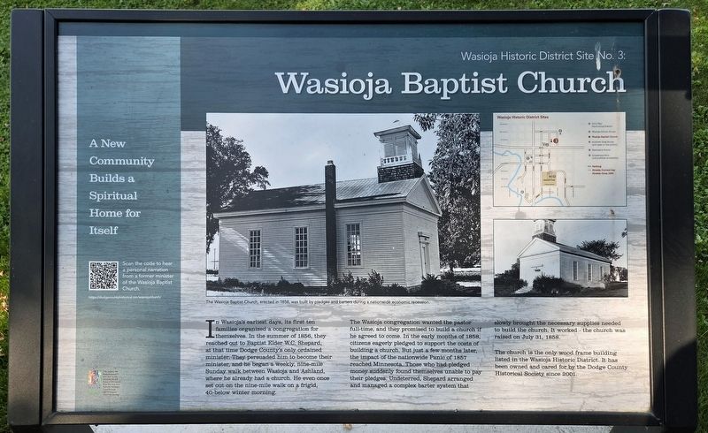Wasioja Baptist Church Marker. Click for full size. Wasioja Baptist Church Marker image. Click for full size.