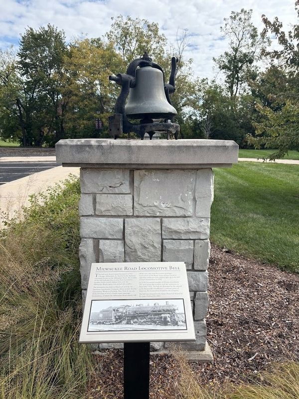 Milwaukee Road Locomotive Bell Marker. Click for full size. Milwaukee Road Locomotive Bell Marker image. Click for full size.
