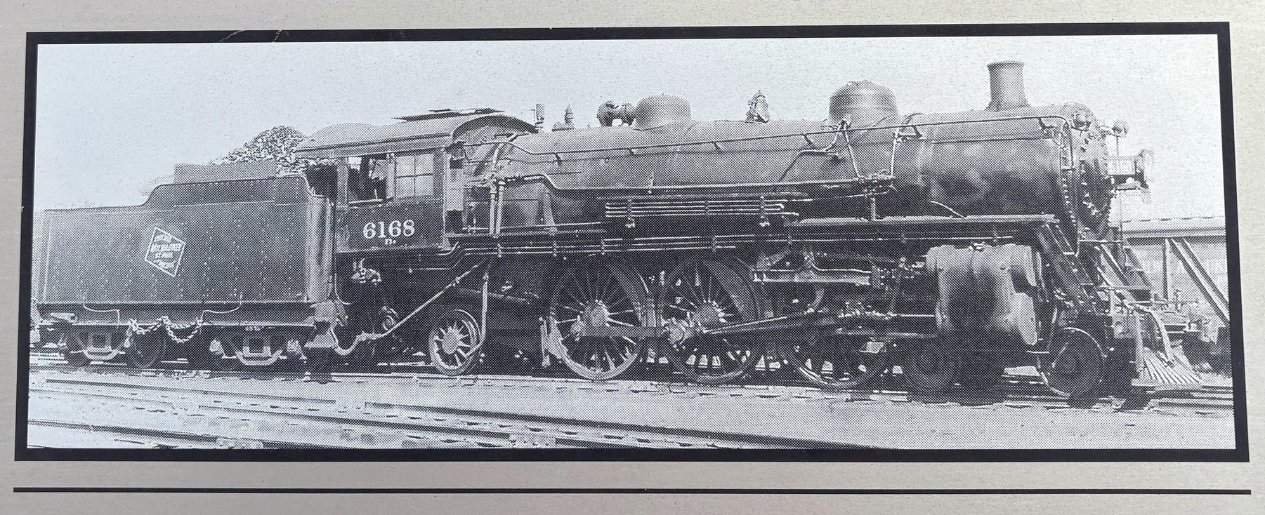 Locomotive 6168. Click for full size. Locomotive 6168 image. Click for full size.