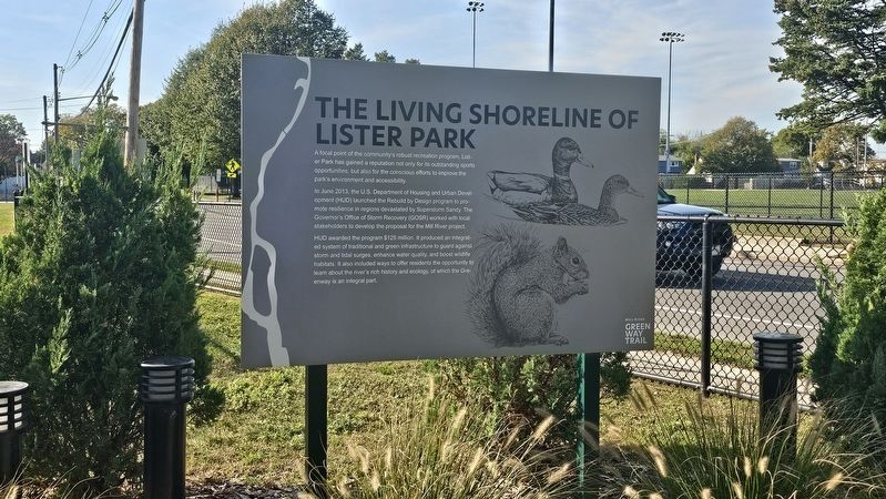 The Living Shoreline of Lister Park Marker image. Click for full size.