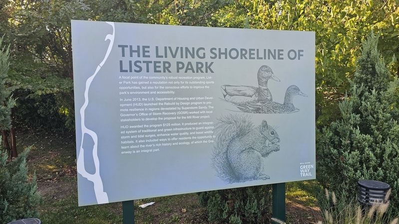 The Living Shoreline of Lister Park Marker image. Click for full size.