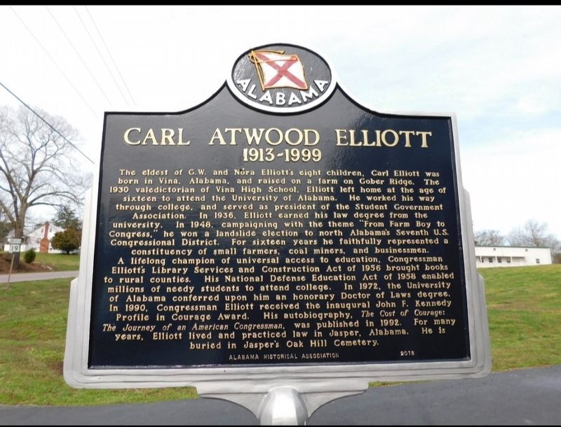 Carl Atwood Elliott Marker image. Click for full size.