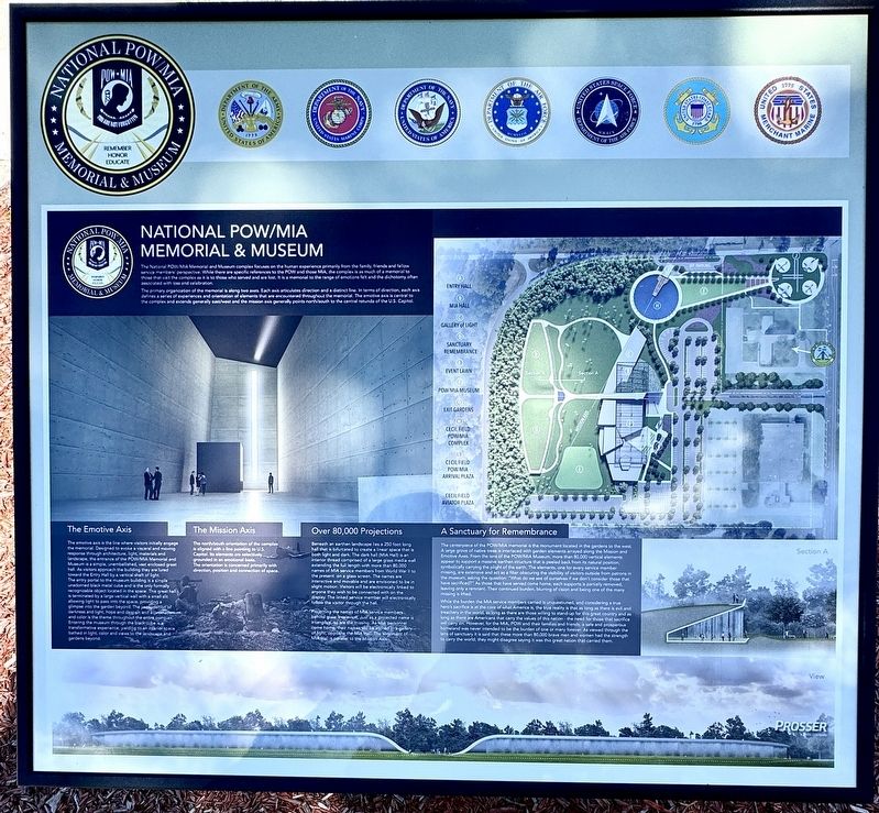 National POW/MIA Memorial & Museum Marker. Click for full size. National POW/MIA Memorial & Museum Marker image. Click for full size.