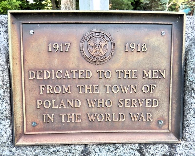 World War I Memorial. Click for full size. World War I Memorial image. Click for full size.