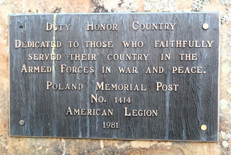 Duty Honor Country Marker. Click for full size. Duty Honor Country Marker image. Click for full size.