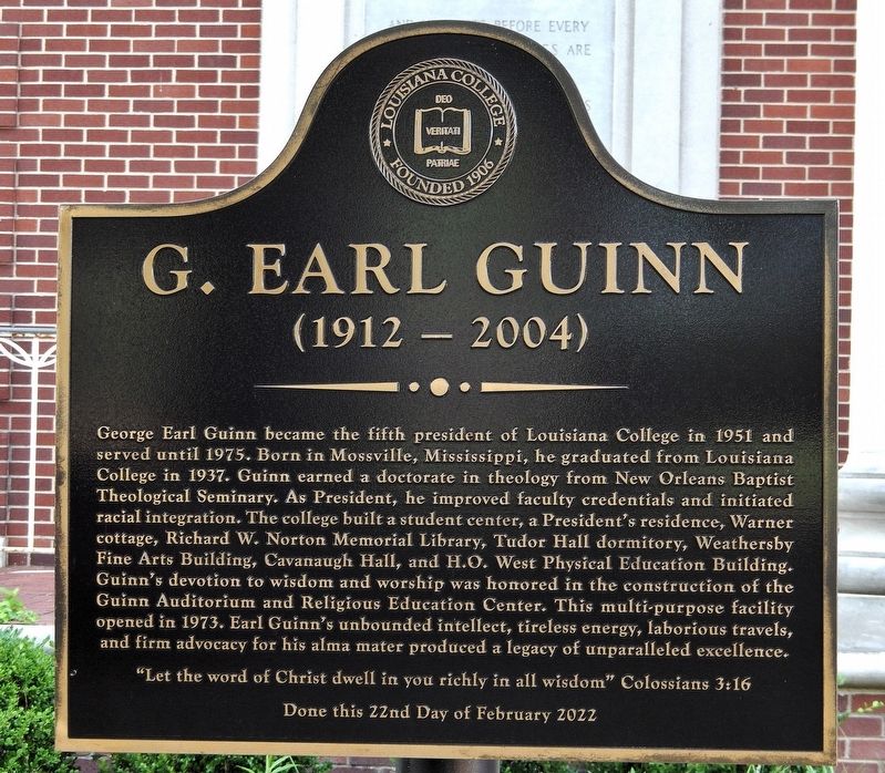 G. Earl Guinn Marker image. Click for full size.