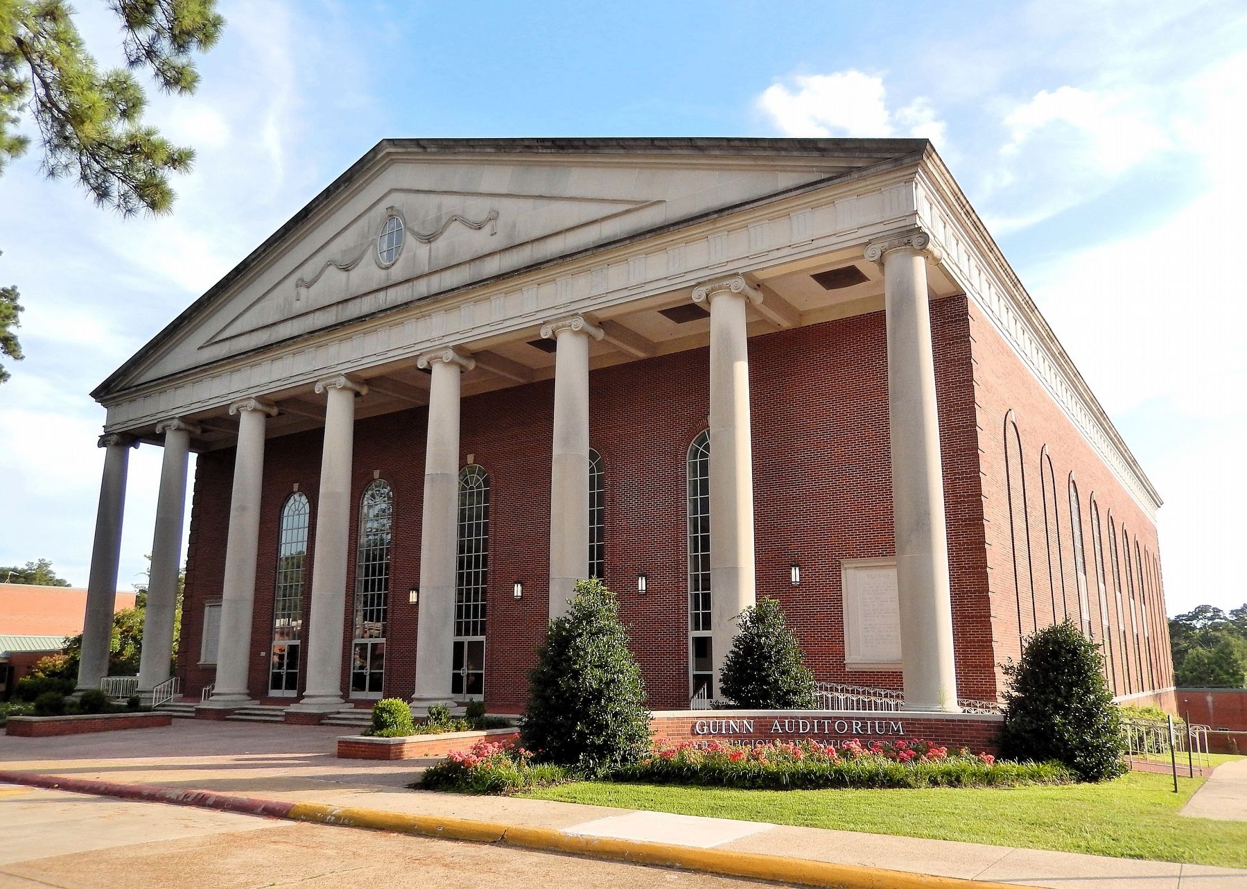 Guinn Auditorium (<i>northeast elevation</i>) image. Click for full size.