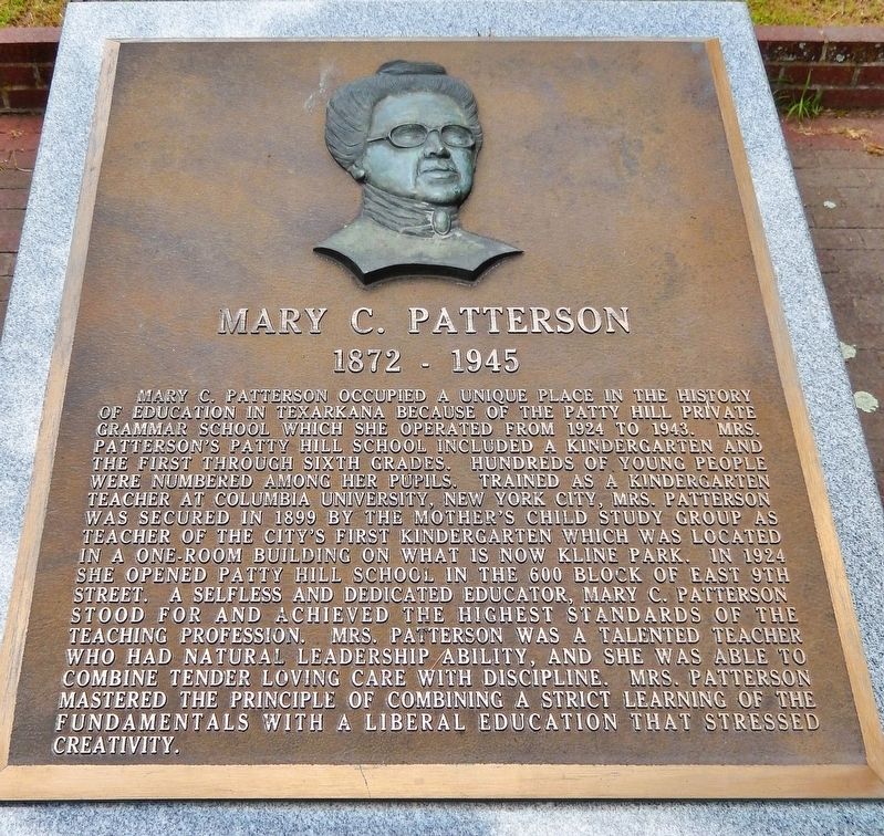 Mary C. Patterson Marker image. Click for full size.