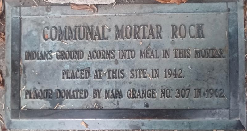 Communal Mortar Rock Marker image. Click for full size.