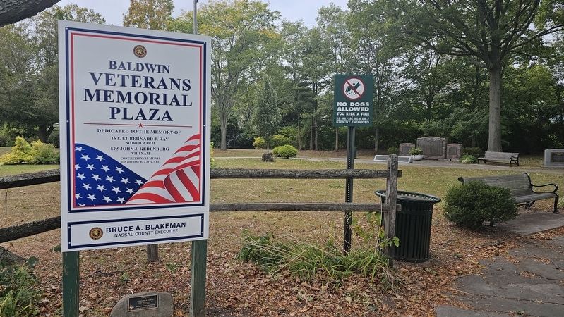 Baldwin Veterans Memorial Plaza image. Click for full size.