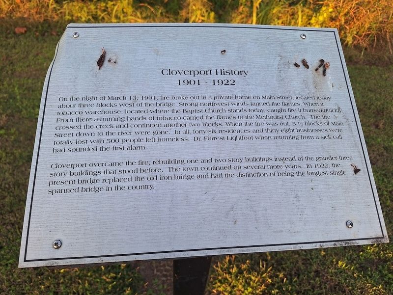 Cloverport History 1901-1922 Marker image. Click for full size.