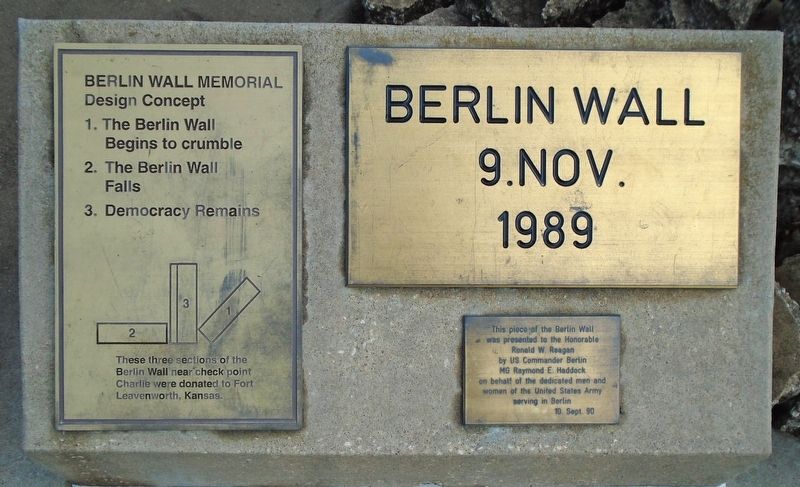 Berlin Wall Memorial Markers image. Click for full size.