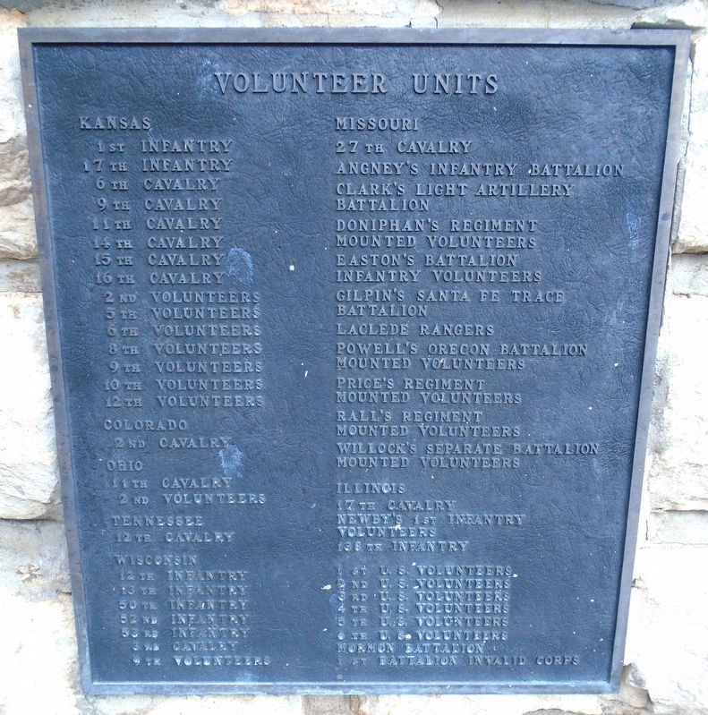 Grove of the Regiments Volunteer Units Marker image. Click for full size.
