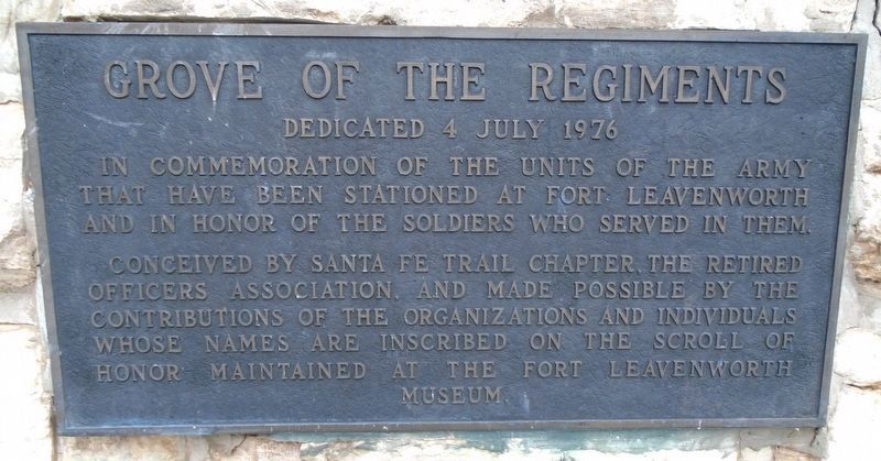 Grove of the Regiments Marker image. Click for full size.
