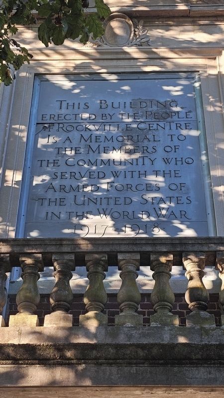 South Side Middle School World War I Memorial Marker, West End image. Click for full size.