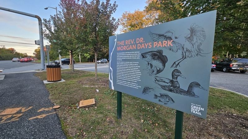 The Rev. Dr. Morgan Days Park Marker. Click for full size. The Rev. Dr. Morgan Days Park Marker image. Click for full size.