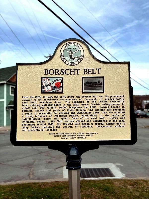 Borscht Belt - Livingston Manor Marker image. Click for full size.