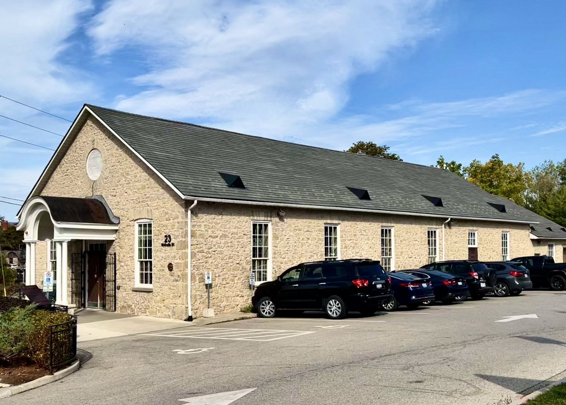 Former Elora Drill Shed, 2025. Click for full size. Former Elora Drill Shed, 2025 image. Click for full size.