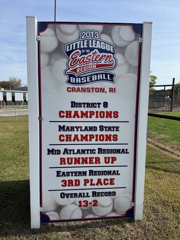 Maryland Champions 2013 sign. Click for full size. Maryland Champions 2013 sign image. Click for full size.