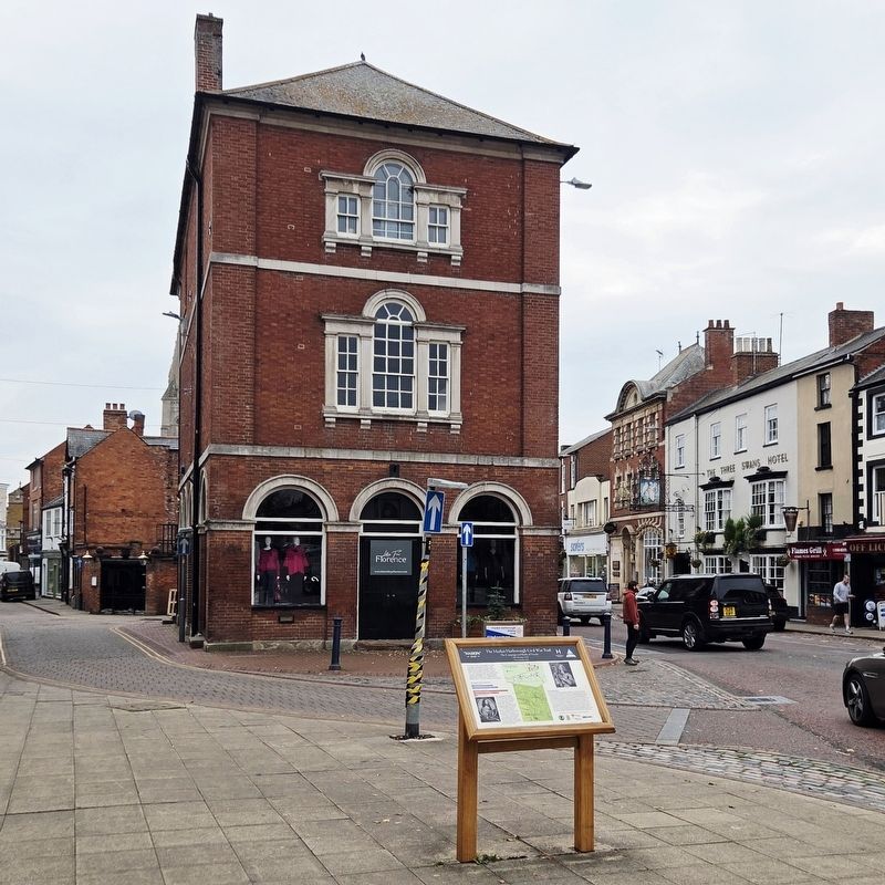 The Market Harborough Civil War Trail Marker. Click for full size. The Market Harborough Civil War Trail Marker image. Click for full size.