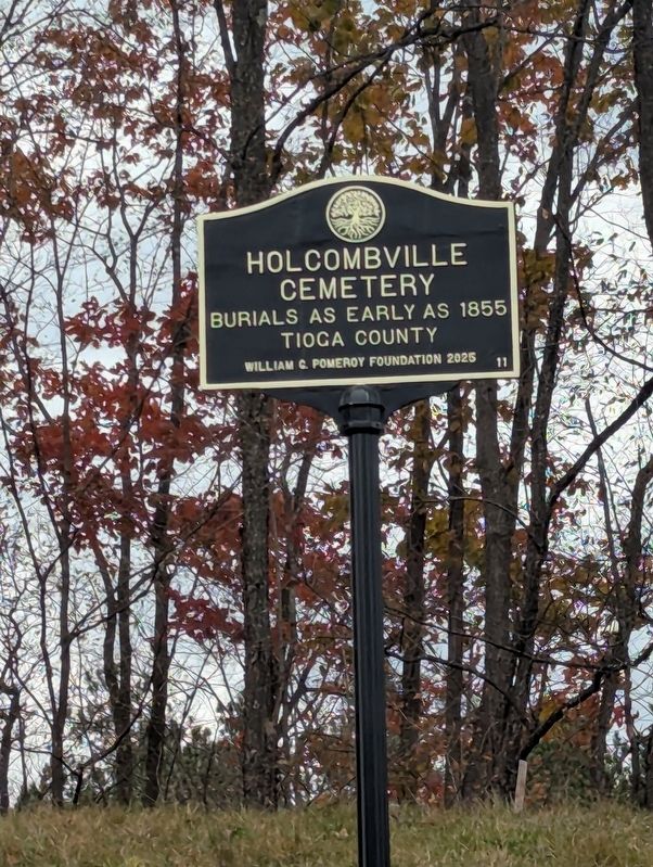 Holcombville Cemetery Marker image. Click for full size.
