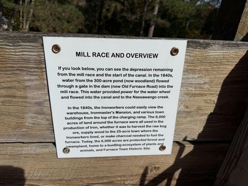 Mill Race and Overview Marker image. Click for full size.